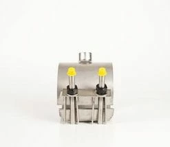 New 🎁 Romac Industries 6 x 1 in. IP Stainless Steel and HDPE Single Strap Saddle 🔥