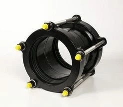 Promo 😀 Romac Industries Style XR501 8 in. Fusion Bonded Epoxy Ductile Iron Coupling with Stainless Steel Bolt and Rubber Gasket 😍