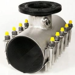 Flash Sale ⭐ Romac Industries 8 x 8 in. Flanged Stainless Steel Tapping Sleeve ❤️