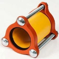 Discount 🥰 Romac Industries Style 511 1/2 x 5 in. Bolt Yellow Shop Ductile Iron Coupling with SBR Gasket 🌟