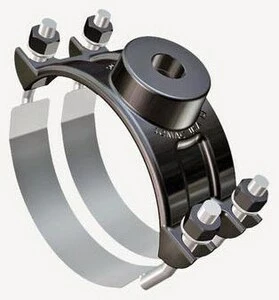 Best deal 🤩 Romac Industries Style 202S 6 x 1 in. IP Ductile Iron Double Stainless Steel Strap Saddle 6.63 - 6.90 in. ✨