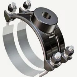 New 🧨 Romac Industries Style 202S 4 x 2 in. IP Stainless Steel Double Strap Saddle 🌟