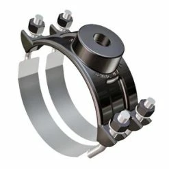 Best Pirce 👍 Romac Industries Style 202SSU 6 x 2 in. IP Ductile Iron Double Strap Saddle ✨