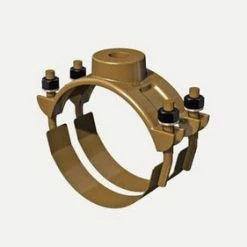Cheap 🤩 Romac Industries Style 202B 4 x 2 in. IP 200 psi Bronze Double Strap Saddle 🤩